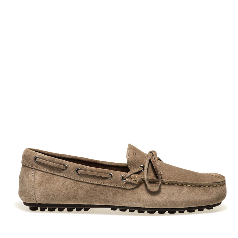 Suede loafers with lacing - Loafers | Frau Shoes | Official Online Shop