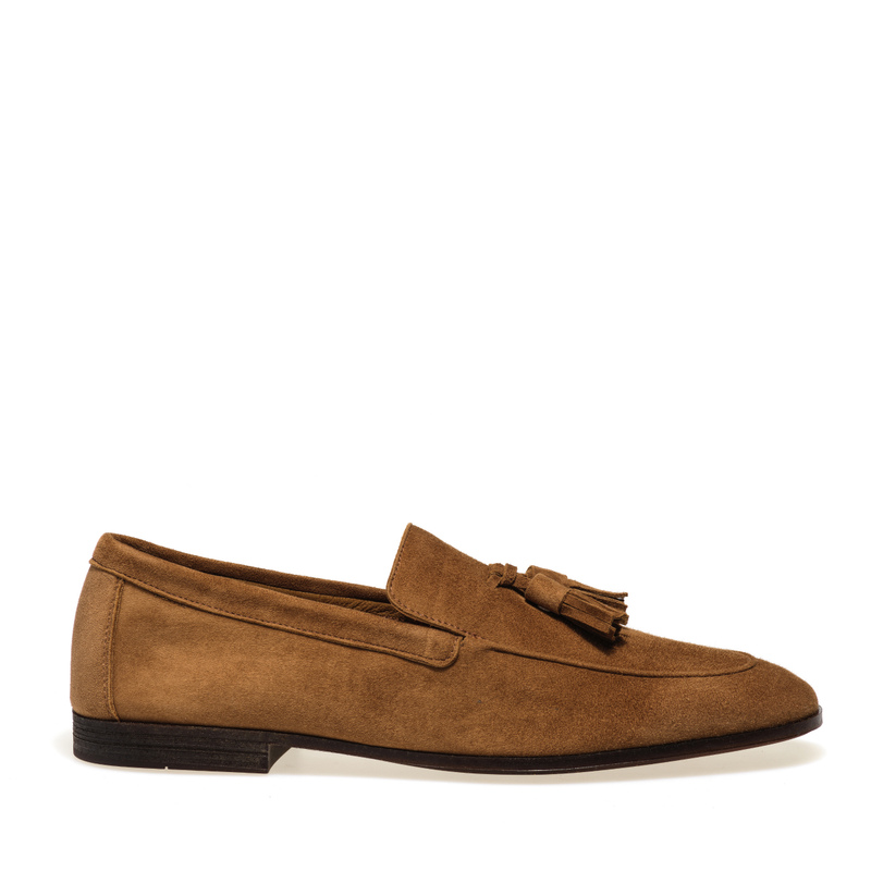 Colour-block suede tassel loafers - Loafers | Frau Shoes | Official Online Shop