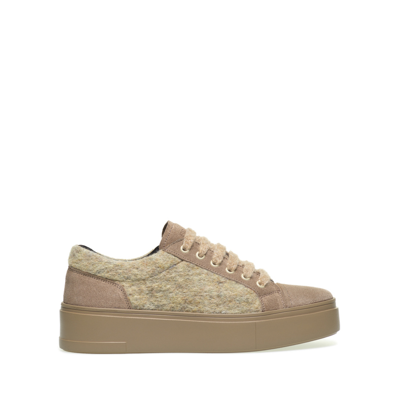 Sneakers with boiled wool inserts - Sneakers | Frau Shoes | Official Online Shop