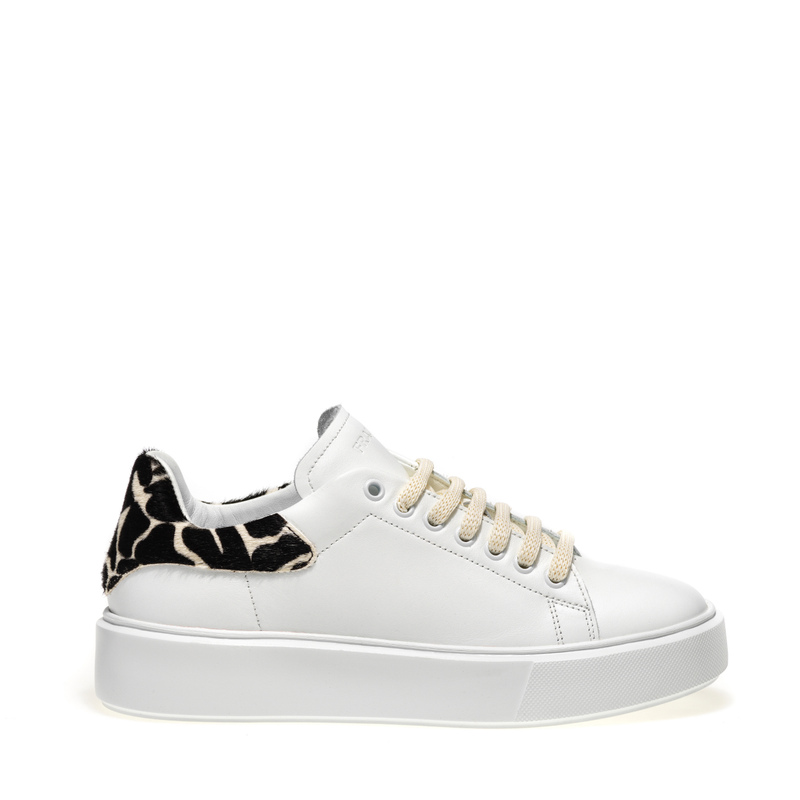 Leather sneakers with animal detailing - Sneakers | Frau Shoes | Official Online Shop