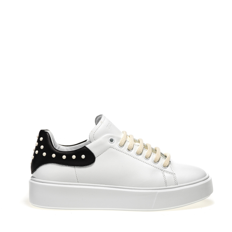 Leather sneakers with appliqués - Sneakers | Frau Shoes | Official Online Shop