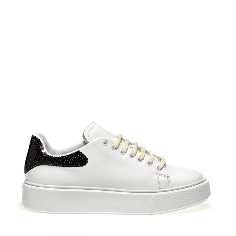Sequinned leather sneakers - End of Season % | Woman's Shoes | Frau Shoes | Official Online Shop
