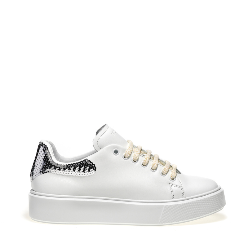 Sequinned leather sneakers - Sparkling | Frau Shoes | Official Online Shop