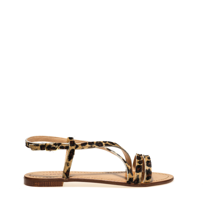 Positano sandals with animal-print straps | Frau Shoes | Official Online Shop