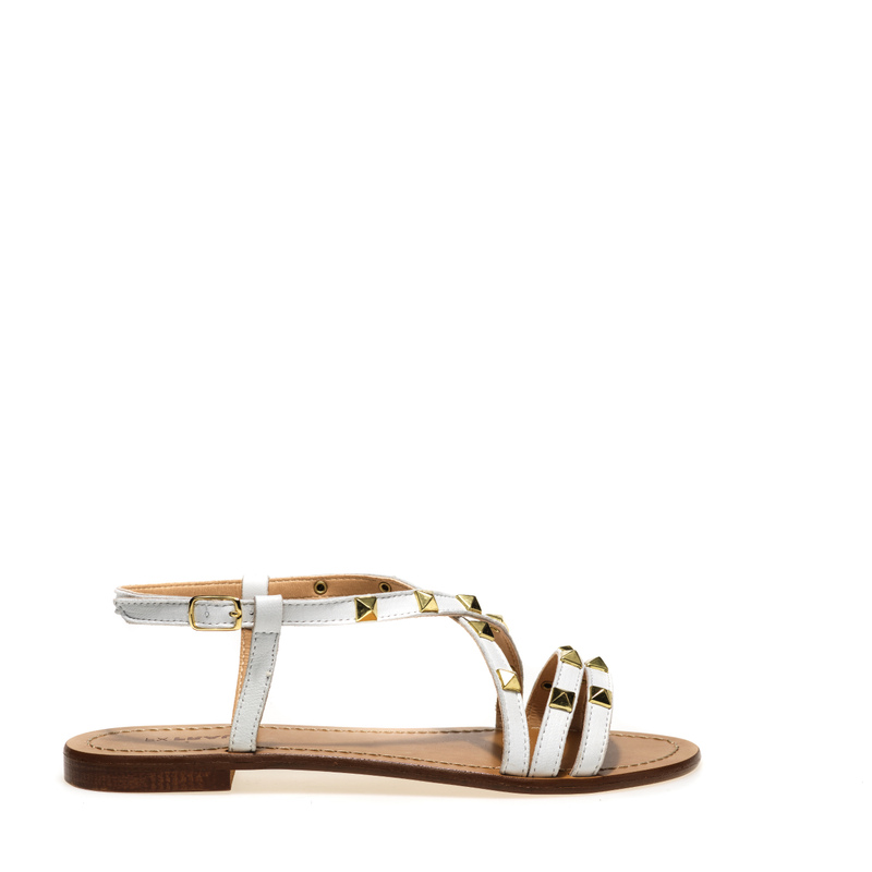 Strappy leather sandals with studs - Sparkling | Frau Shoes | Official Online Shop
