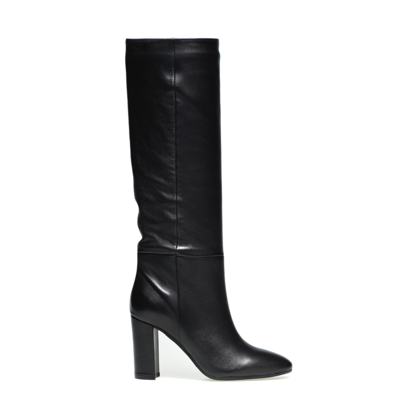Leather boots with block heel | Frau Shoes | Official Online Shop