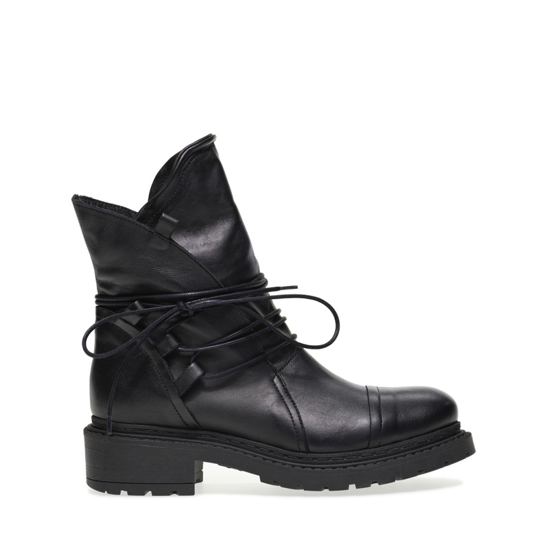 Leather biker boots - Combat Boots | Frau Shoes | Official Online Shop