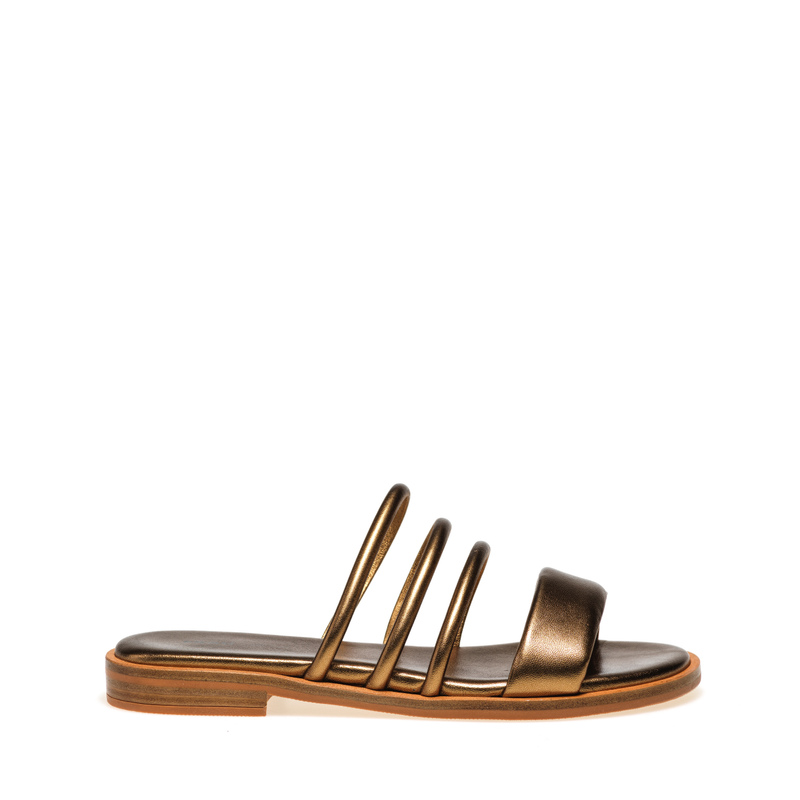 Sliders with soft tubular straps - Soft Material | Frau Shoes | Official Online Shop