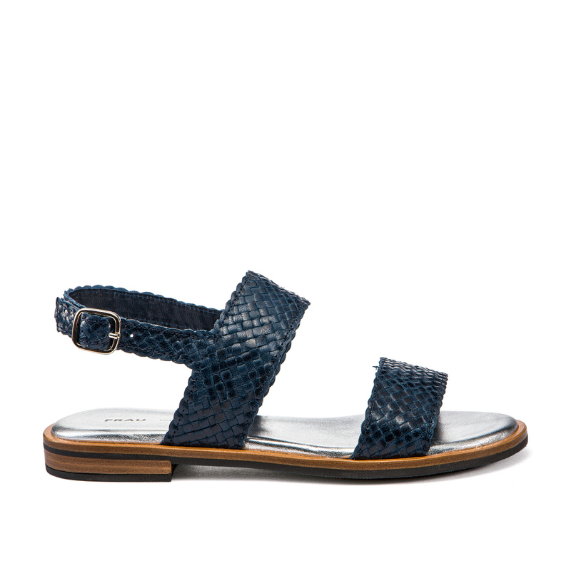 Double-strap sandals in woven leather | Frau Shoes | Official Online Shop