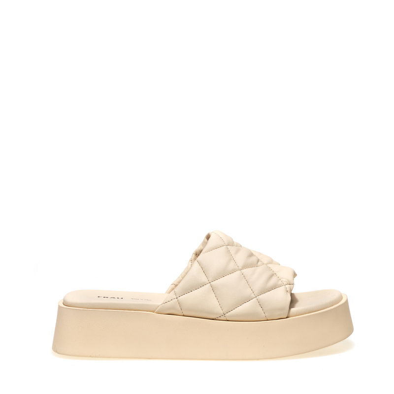 Plateau-Sandalette aus Matelassé-Leder | Frau Shoes | Official Online Shop