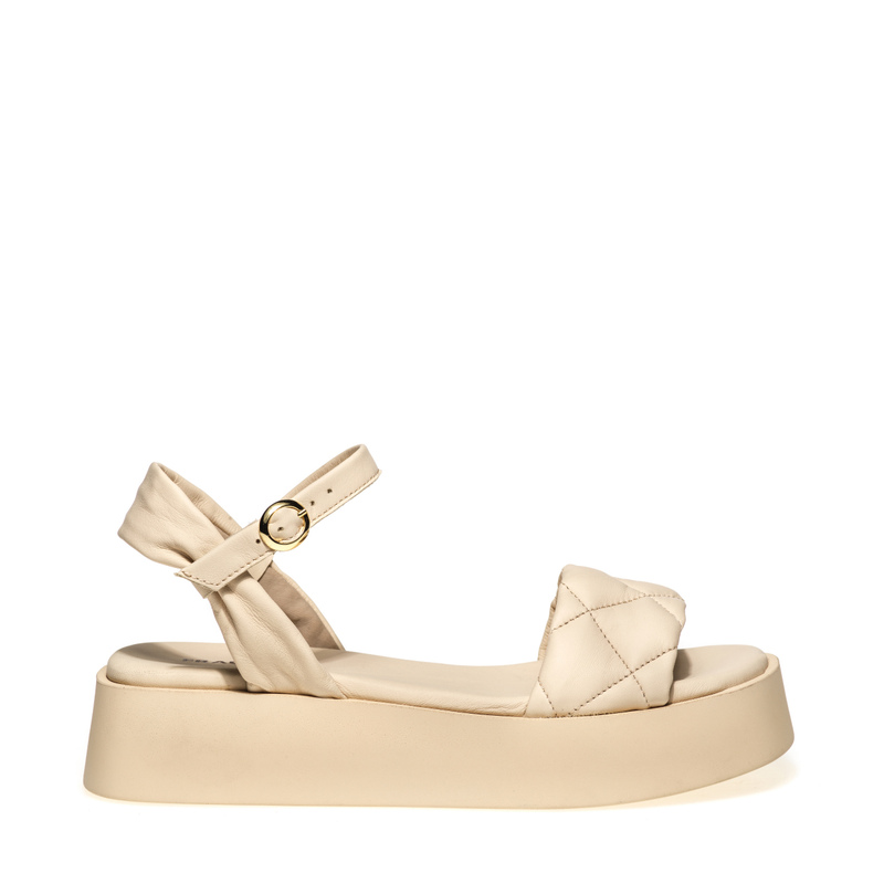 Sandalo platform in pelle matelassé | Frau Shoes | Official Online Shop