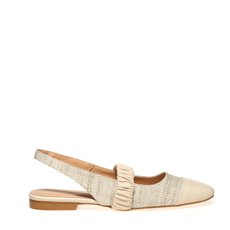 Raffia slingbacks with leather details - Everyday Chic | Frau Shoes | Official Online Shop
