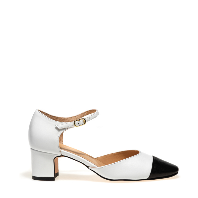 Two-tone leather pumps - Heels | Frau Shoes | Official Online Shop