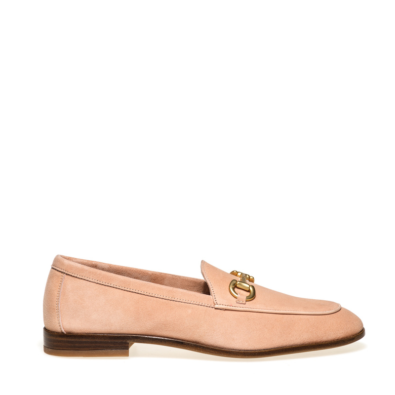 Suede loafers with clasp detail - Loafers and Sabot | Frau Shoes | Official Online Shop