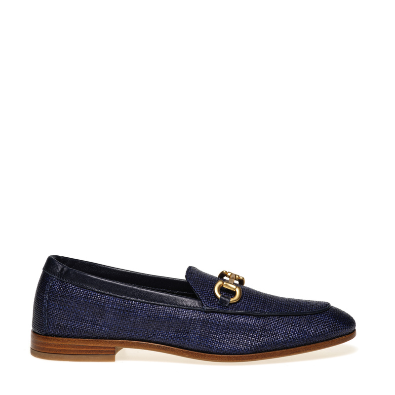 Raffia loafers with clasp detail - Loafers and Sabot | Frau Shoes | Official Online Shop