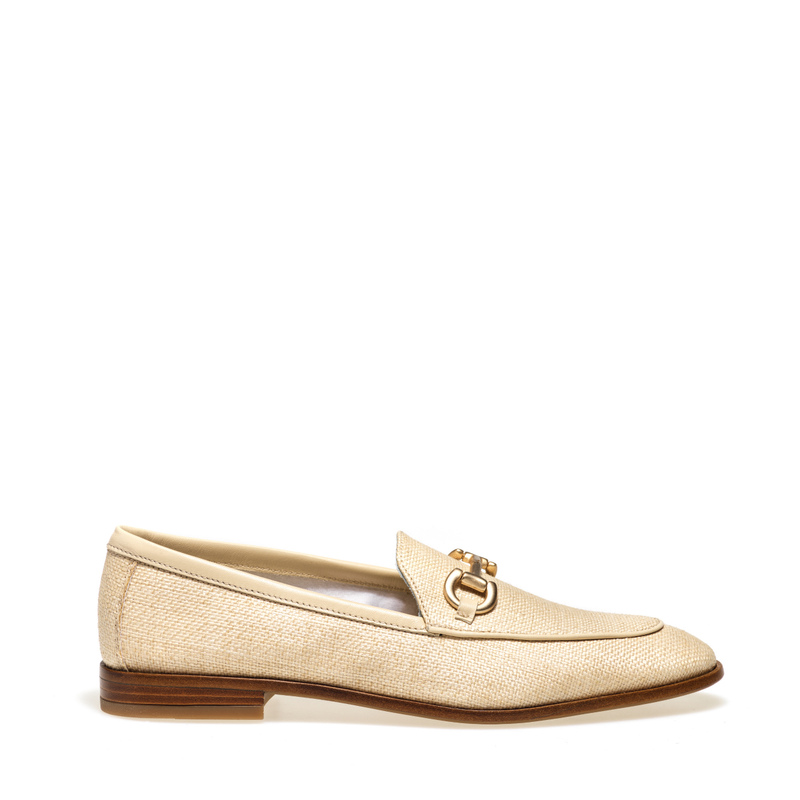 Raffia loafers with clasp detail | Frau Shoes | Official Online Shop