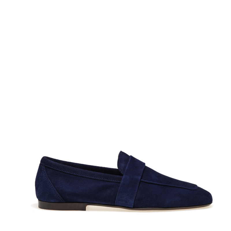 Suede square-toe loafers - Loafers and Sabot | Frau Shoes | Official Online Shop