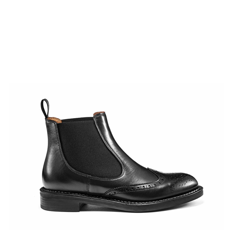 Colour-block Chelsea boots with wing-tip detail | Frau Shoes | Official Online Shop