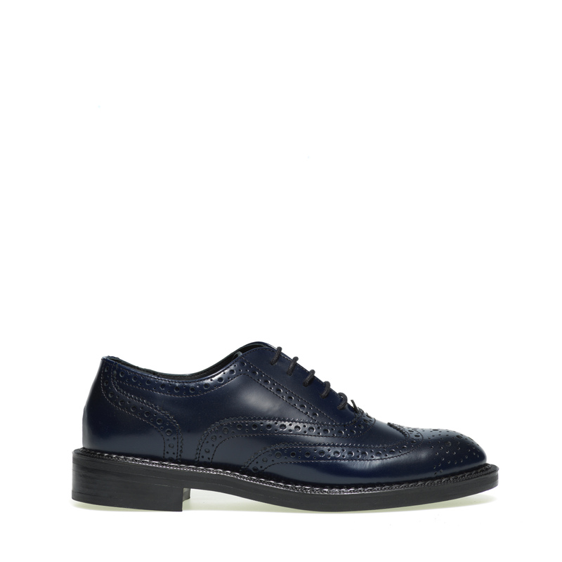 Oxford-Schuh aus halb glänzendem Leder | Frau Shoes | Official Online Shop