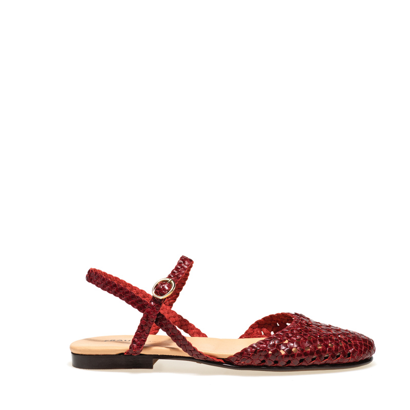 Woven leather slingback sandals | Frau Shoes | Official Online Shop