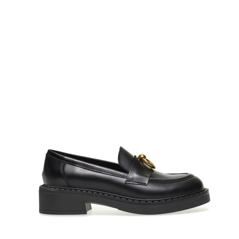 Loafers with piercing detail and chunky sole - Loafers and Lace-up | Frau Shoes | Official Online Shop