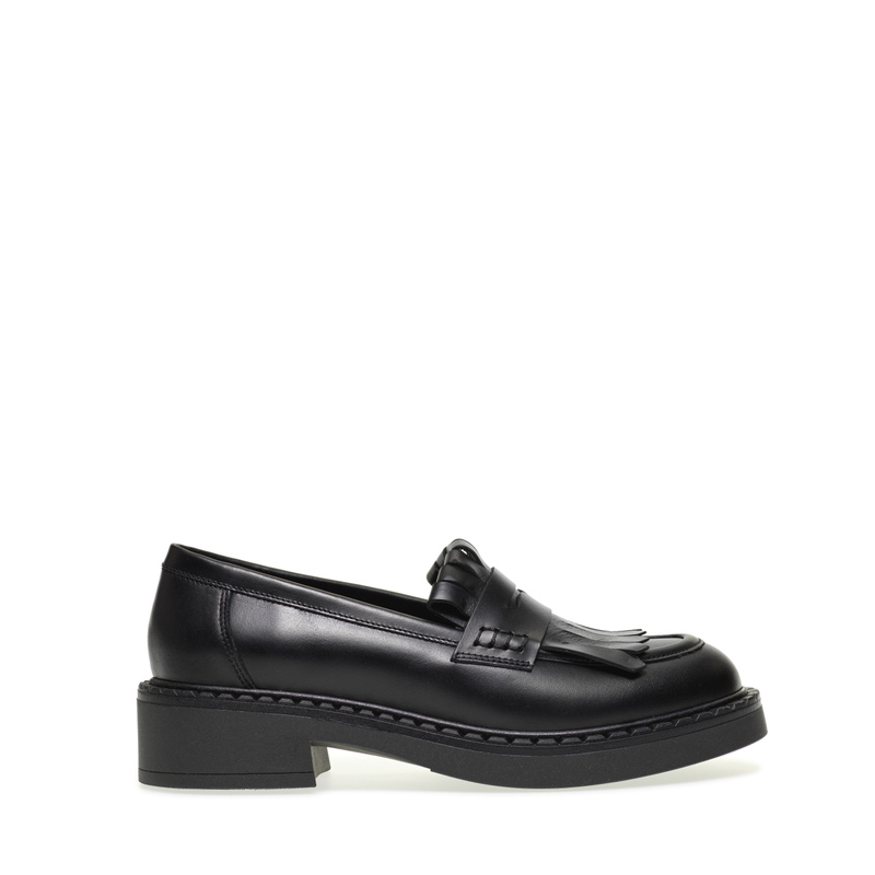 Loafers with fringing and chunky sole - Loafers and Lace-up | Frau Shoes | Official Online Shop