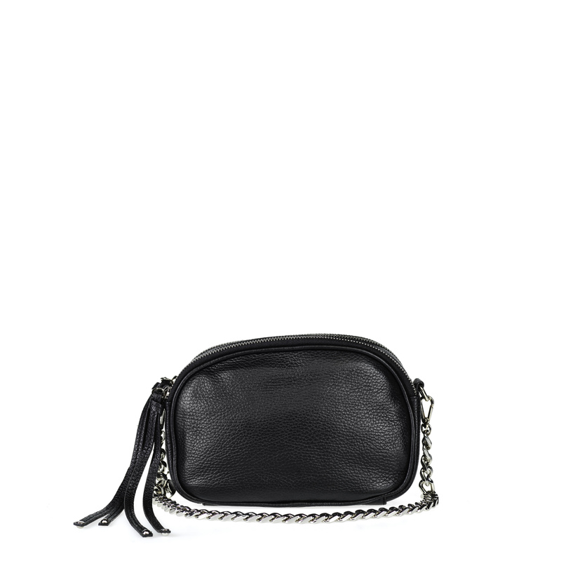Round leather clutch with chain - Bags & Belts | Frau Shoes | Official Online Shop
