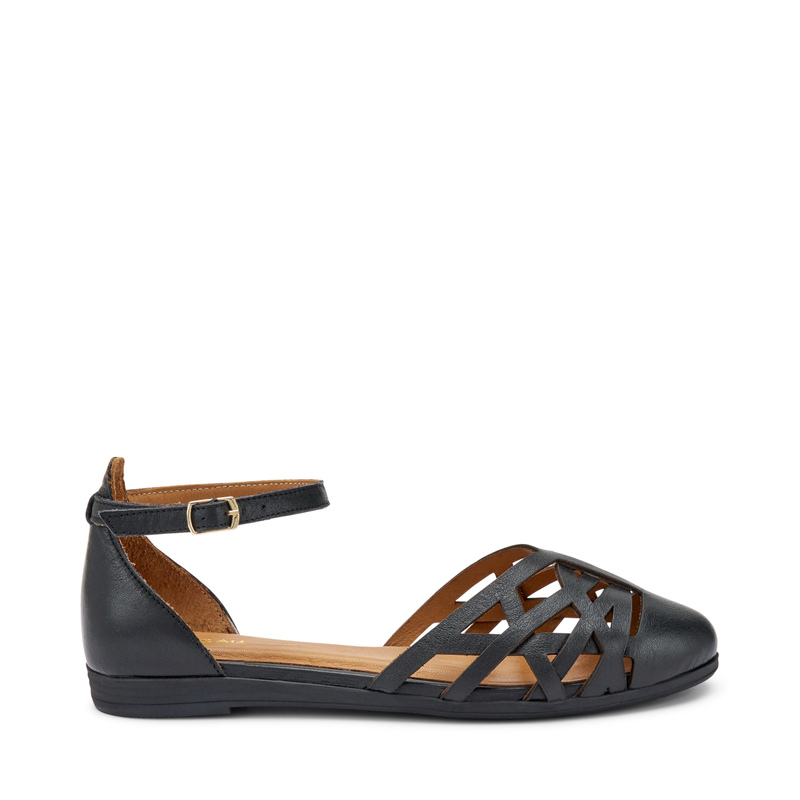 Perforated leather ballet flats | Frau Shoes | Official Online Shop
