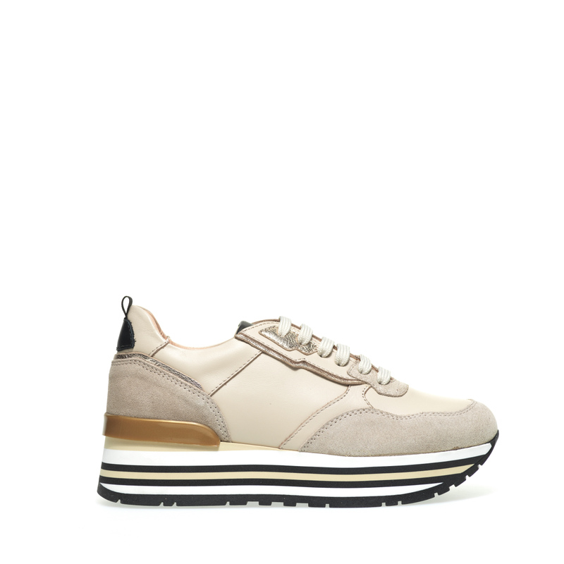 Leather flatform sneakers - Sneakers | Frau Shoes | Official Online Shop