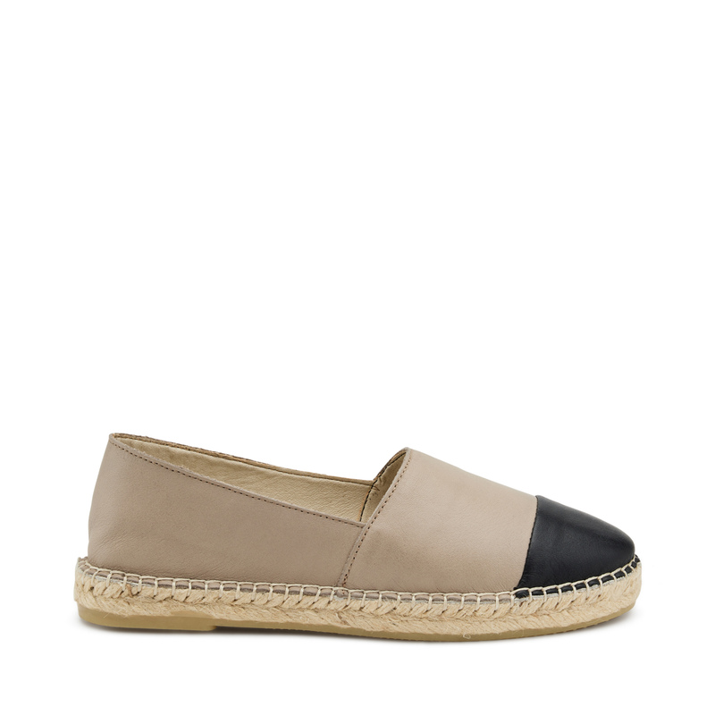 Two-tone leather espadrilles - Sneakers & Slip-on | Frau Shoes | Official Online Shop