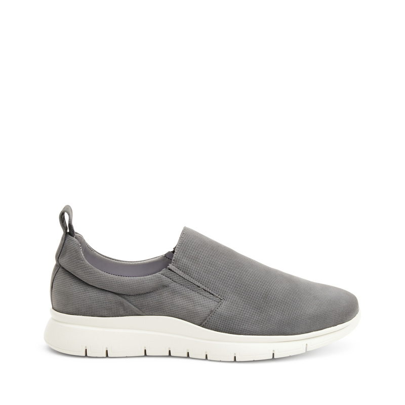 Perforated nubuck slip-ons | Frau Shoes | Official Online Shop