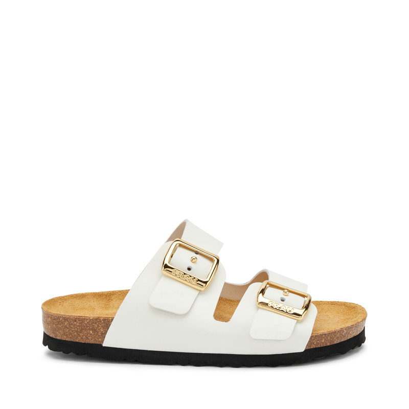 Leather double-strap sliders - Summer Vibes | Frau Shoes | Official Online Shop