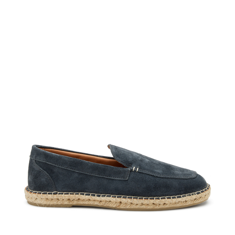 Suede espadrilles with stitching - Man | Frau Shoes | Official Online Shop