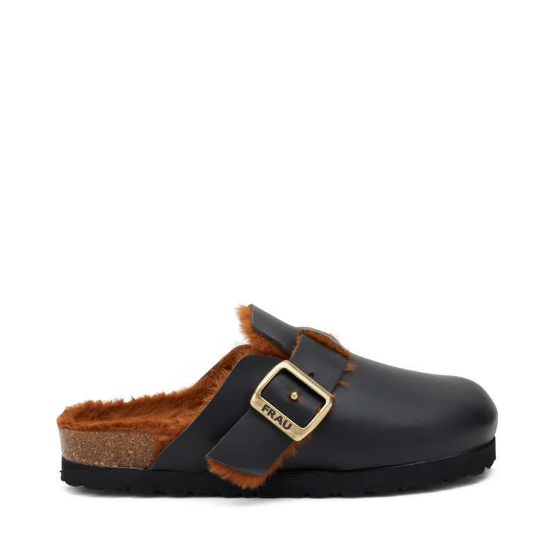 Leather mules with warm lining - Slippers & Sabot | Frau Shoes | Official Online Shop