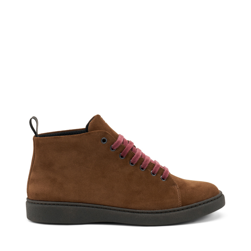 Hohe Desert Boots aus Veloursleder | Frau Shoes | Official Online Shop