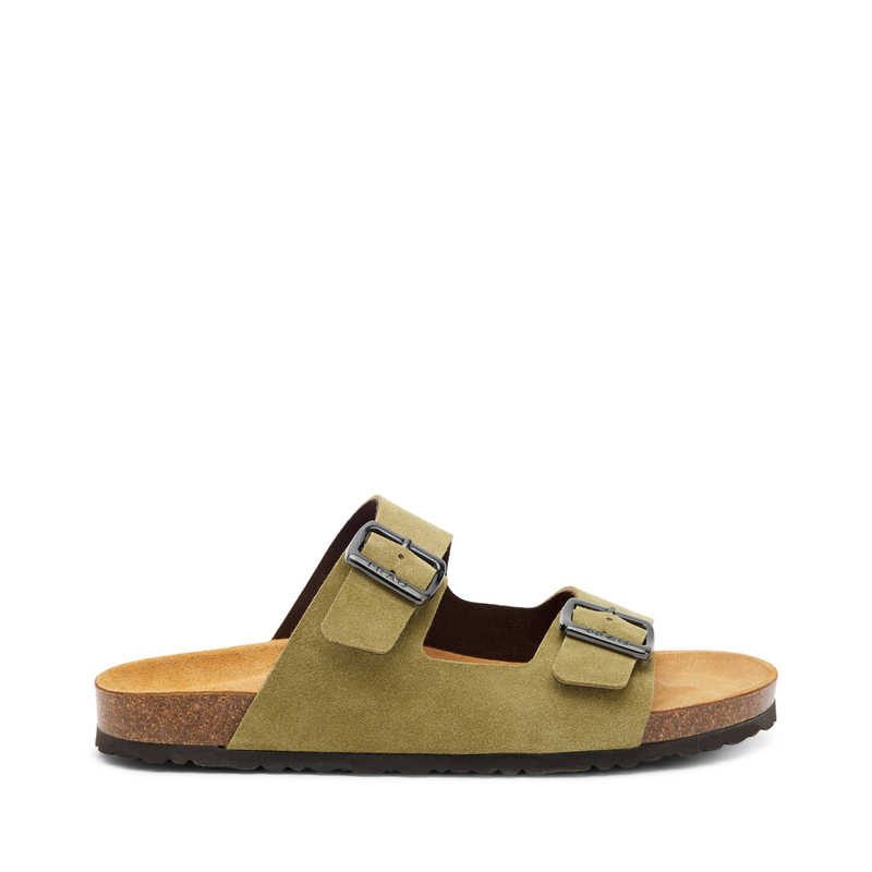 Suede double-strap sliders - Sandals | Frau Shoes | Official Online Shop