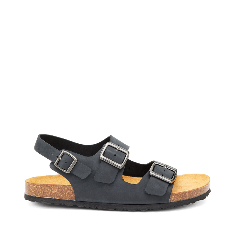 Nubuck double-strap sandals - Sandals | Frau Shoes | Official Online Shop