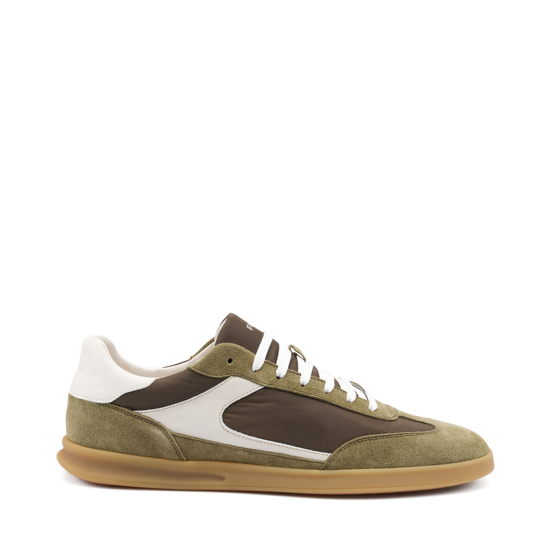 Sneaker aus Veloursleder und Stoff | Frau Shoes | Official Online Shop