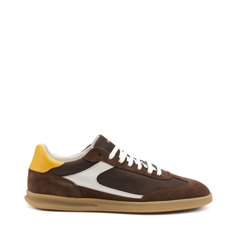 Sneaker aus Veloursleder und Stoff | Frau Shoes | Official Online Shop