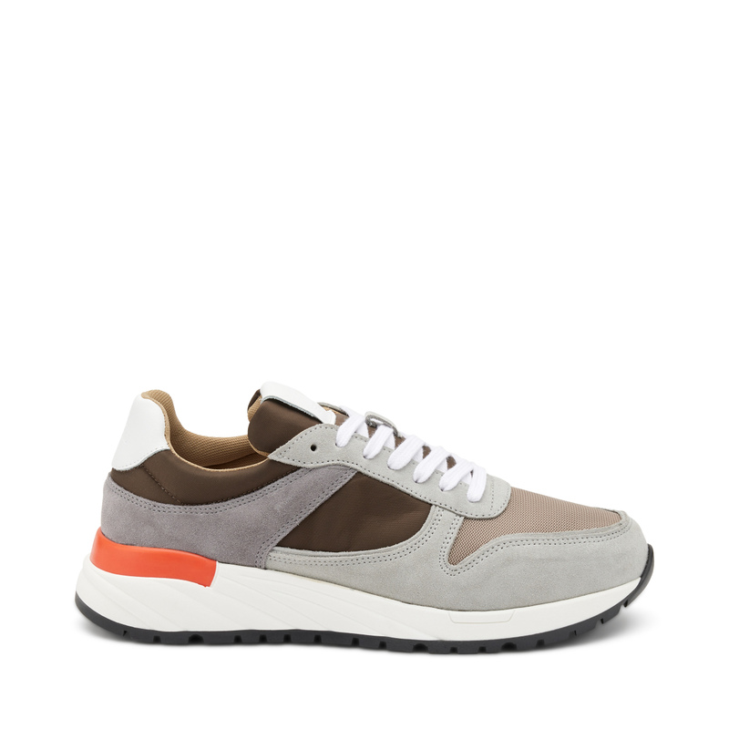 Suede and fabric sneakers - Sneakers | Frau Shoes | Official Online Shop