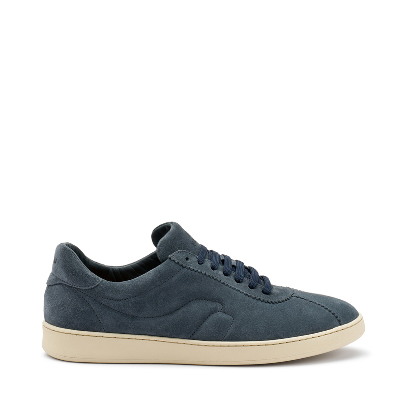 Sneaker aus Veloursleder mit Absteppungen | Frau Shoes | Official Online Shop