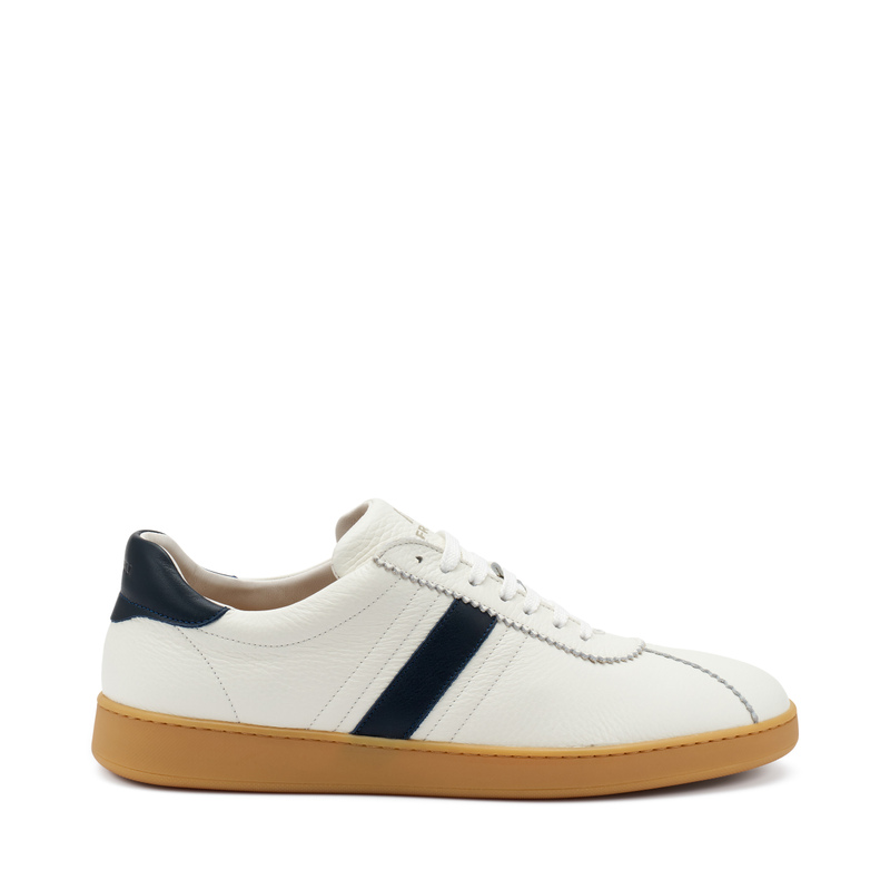 Sneaker aus Leder mit bernsteinfarbener Sohle | Frau Shoes | Official Online Shop