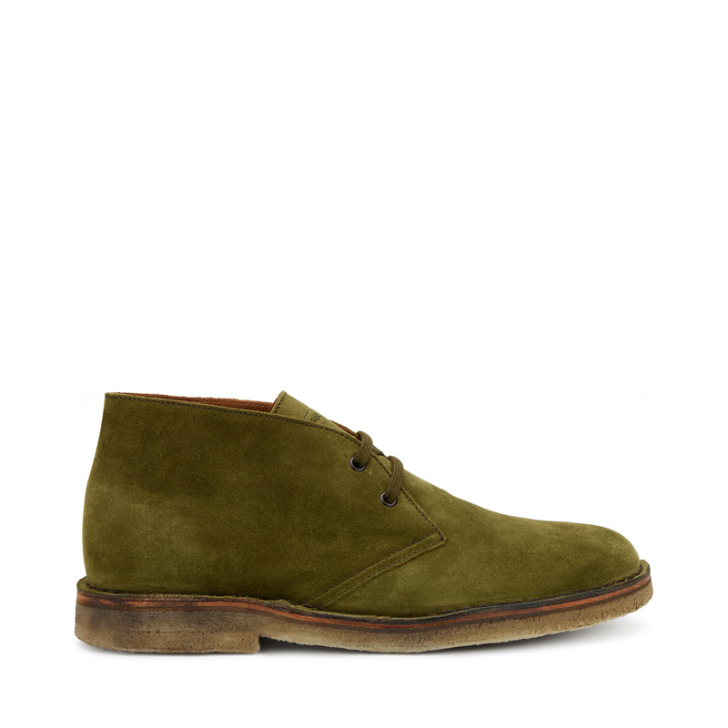 Suede desert boots with crepe sole - British mood | Frau Shoes | Official Online Shop