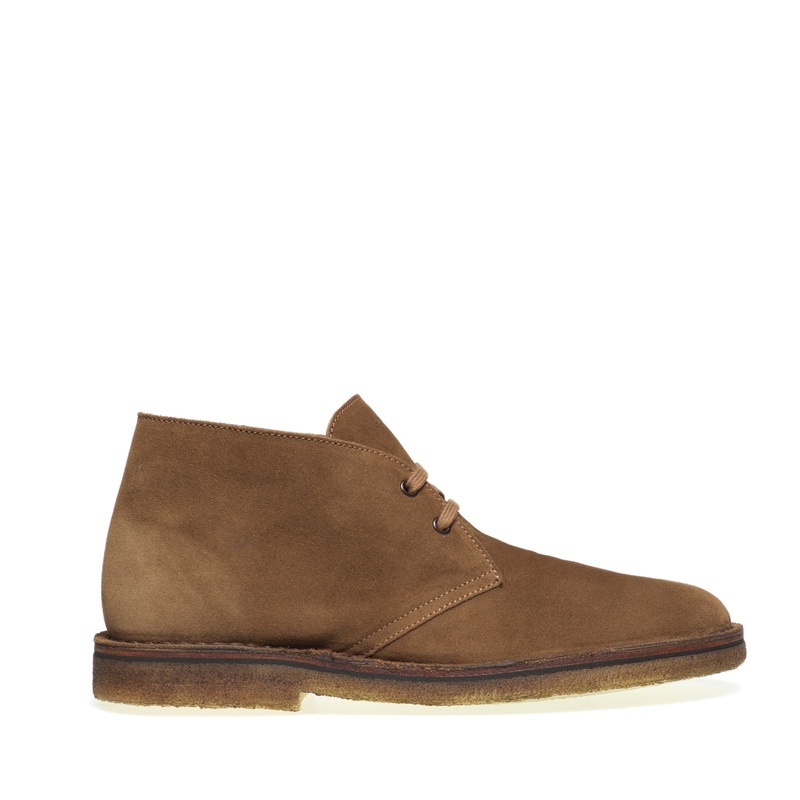Desert boot in pelle scamosciata con suola crepe - Polacchini | Frau Shoes | Official Online Shop