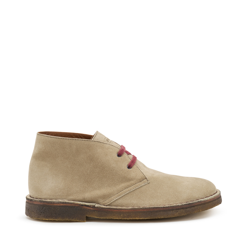 Suede desert boots with crepe sole - Man | Frau Shoes | Official Online Shop