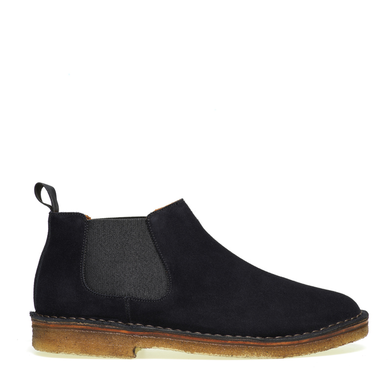 Suede Chelsea boots with crepe sole - Beatles | Frau Shoes | Official Online Shop