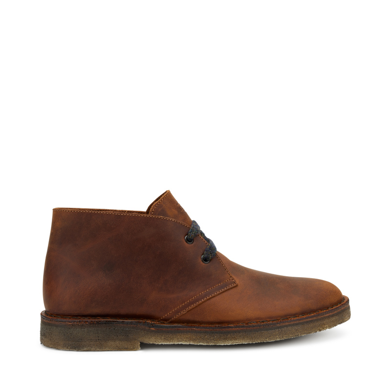 Nubuck desert boots with crepe sole | Frau Shoes | Official Online Shop