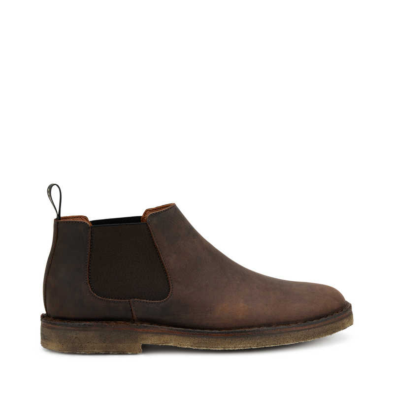 Nubuck Chelsea boots with crepe sole | Frau Shoes | Official Online Shop