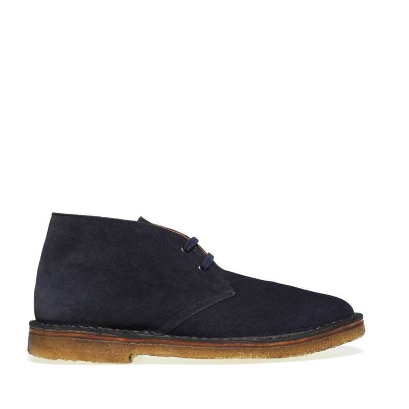 Suede desert boots with crepe sole | Frau Shoes | Official Online Shop