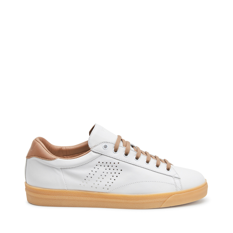Leather sneakers with environmentally-sustainable sole - Sporty Look | Frau Shoes | Official Online Shop
